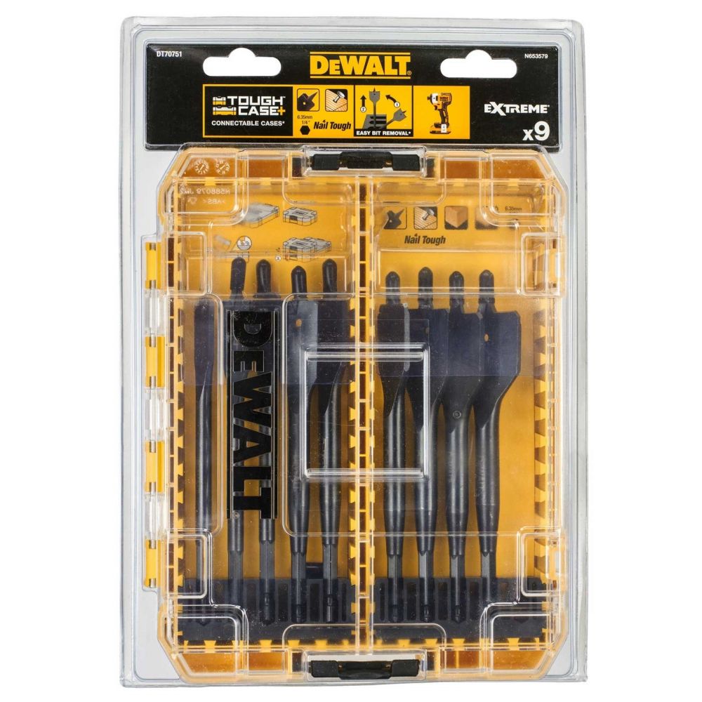 Набор сверл DEWALT DT70751 перьевых IMPACT 12-32мм, 8шт