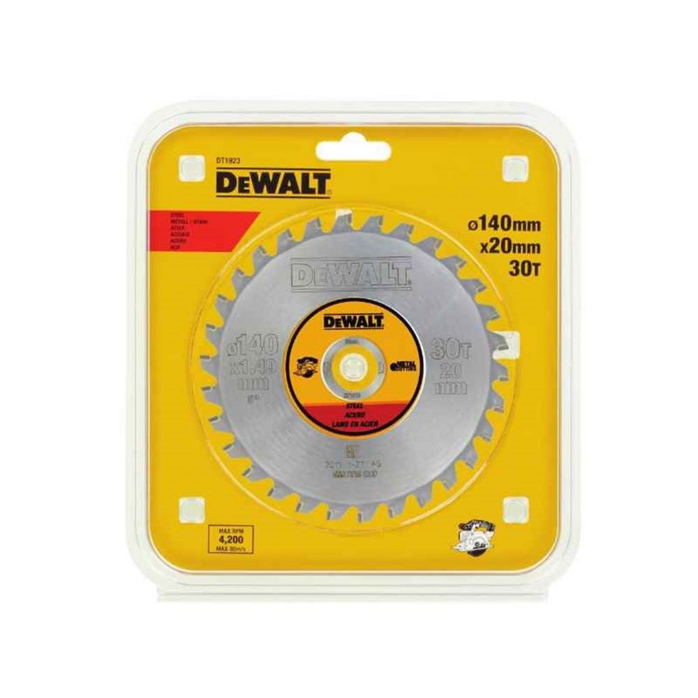 Пильный диск DEWALT METAL CUTTING DT1923, 140/20