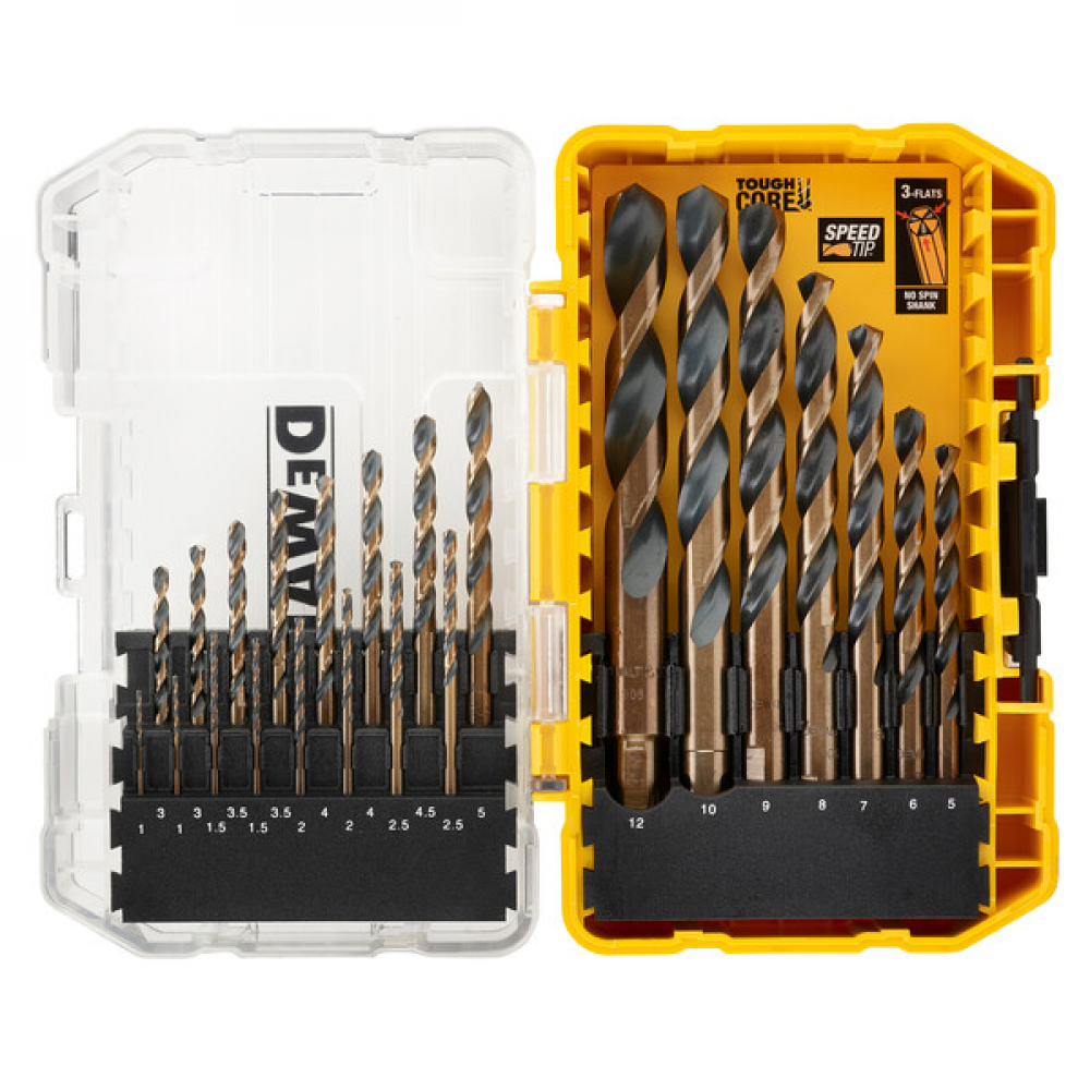 Набор сверл DEWALT DT70729-QZ, по металлу Black & Gold 23 шт.