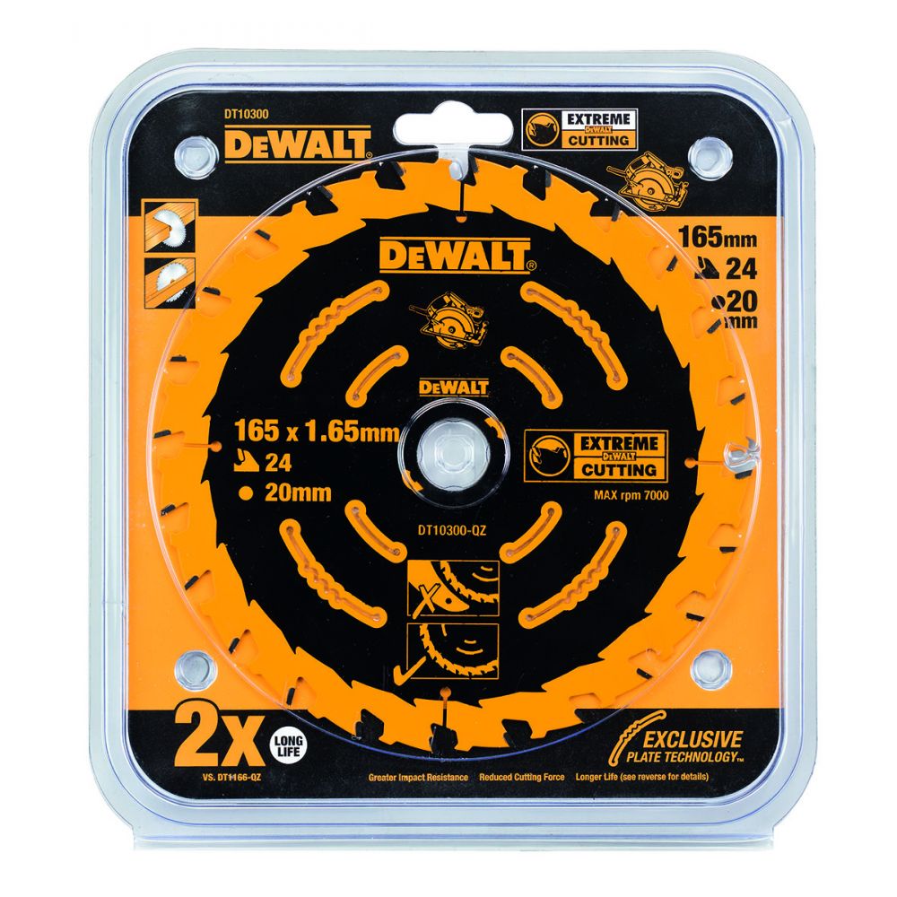 Пильный диск DEWALT EXTREME DT10300, 165/20 мм.