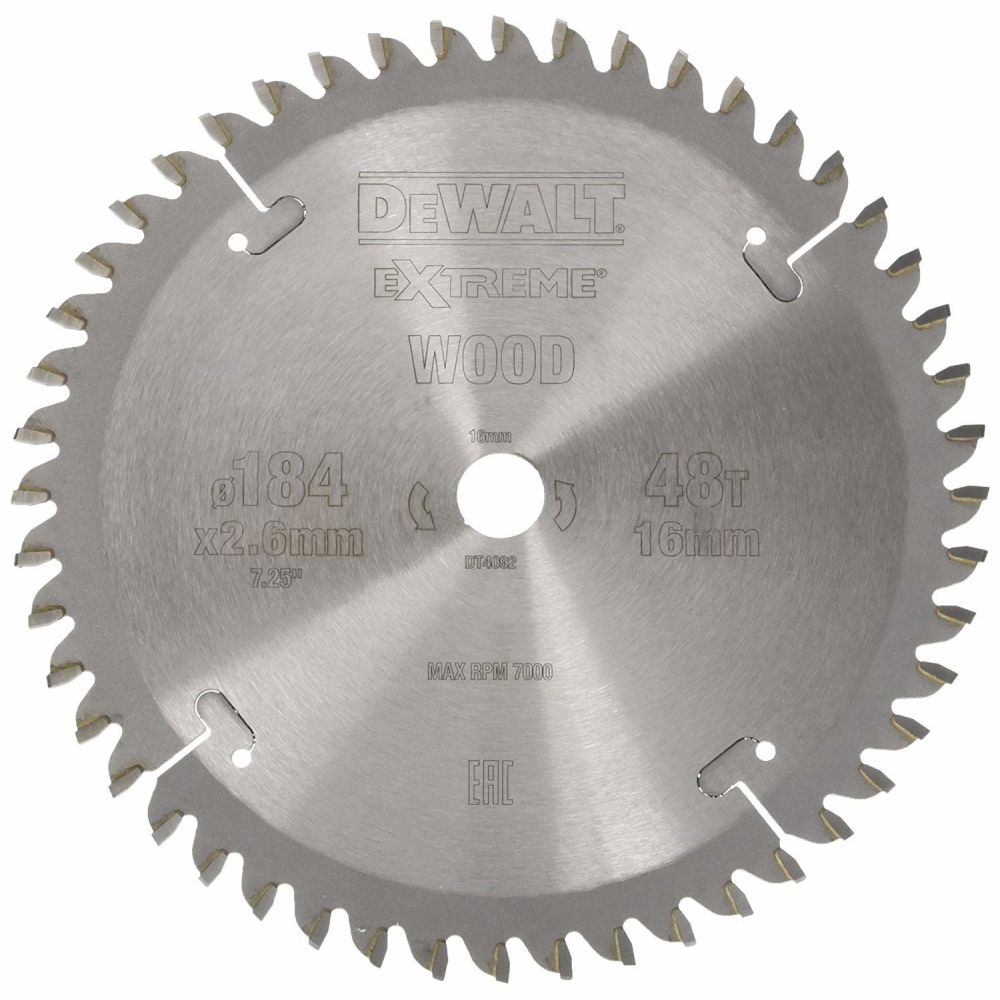 Пильный диск DEWALT EXTREME WORKSHOP DT4092, 184/16 мм.