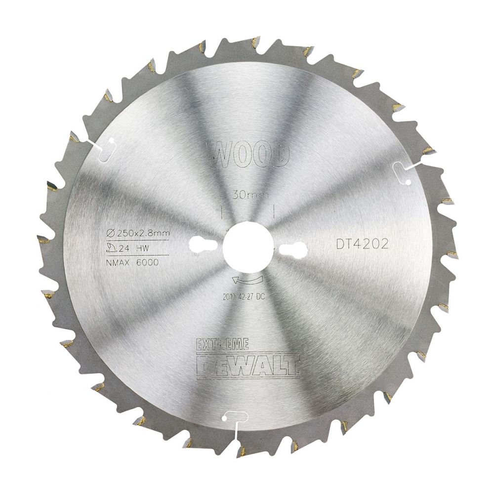 Пильный диск DEWALT EXTREME WORKSHOP DT4202, 250/30 мм.