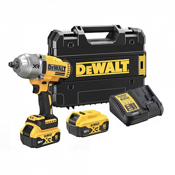Аккумуляторный ударный гайковерт DEWALT DCF900P2T, 18 В, 2 акк, ЗУ, кейс