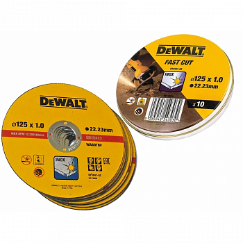 Отрезной диск DEWALT DT3507, 125x1 по металлу, 10 шт.