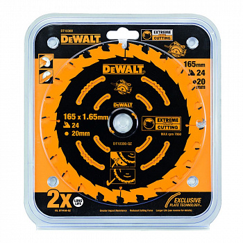 Пильный диск DEWALT EXTREME DT10300, 165/20 мм.