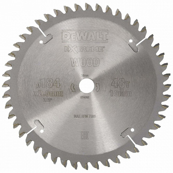 Пильный диск DEWALT EXTREME WORKSHOP DT4092, 184/16 мм.