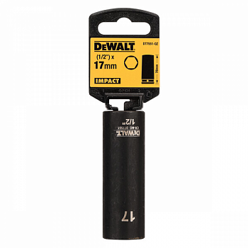 Ударная накидная головка DeWALT DT7551-QZ, длинная 17MM 1/2