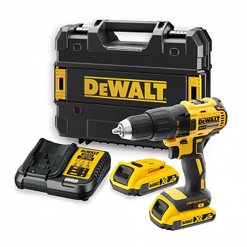 Аккумуляторная безударная бесщеточная дрель-шуруповерт DEWALT DCD777D2T, 18 В, XR