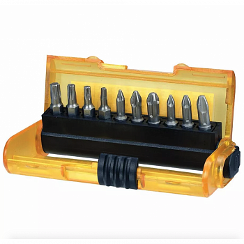 Набор бит DEWALT HIGH PERFORMANCE DT7916, 25 мм, в тонком карманном чехле, 11 шт.