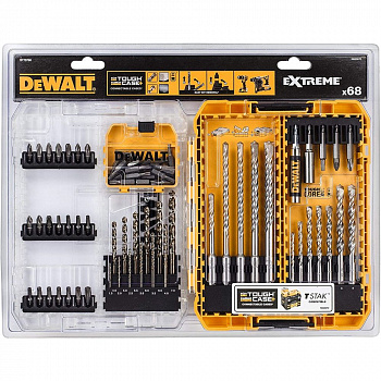 Набор сверл и буров DEWALT DT70760 EXTREME, 69 шт