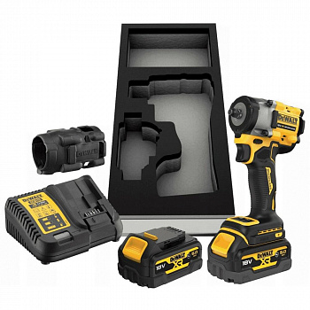 Бесщеточный гайковерт, DEWALT DCF923P2G, 18В, 2 Акб 5 Ач и ЗУ