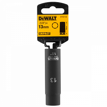 Ударная накидная головка DEWALT DT7547-QZ, длинная 13MM 1/2