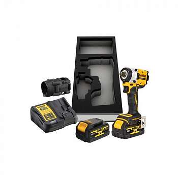 Бесщеточный гайковерт, DEWALT DCF921P2G, 18В, 2 Акб 5 Ач и ЗУ